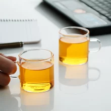 فنجان قهوه خوری شیشه‌ ایی بدون طرح