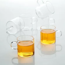 فنجان قهوه خوری شیشه‌ ایی بدون طرح